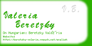 valeria beretzky business card